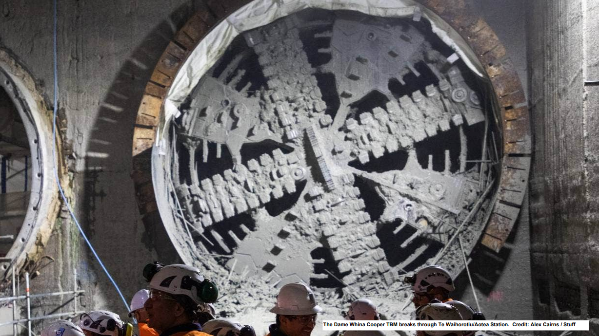 Breakthrough on final City Rail Link Tunnel